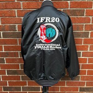 Vintage 1990 IFR International Finals Rodeo Tulsa 1990 Satin Jacket XL